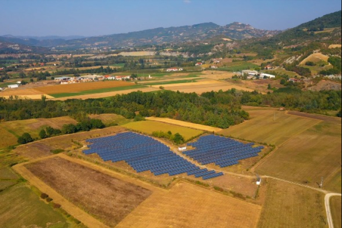 Solar power station operated by Theia, Stafford Infrastructure's renewable energy platform (Courtesy of Stafford)