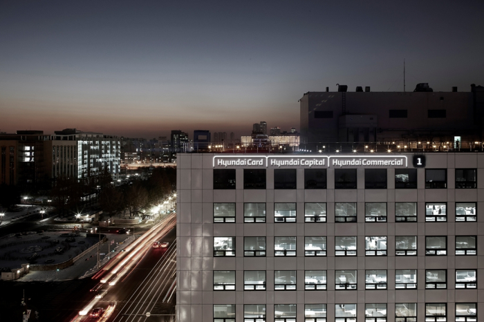 Hyundai　Card's　headquarters　building　in　Seoul