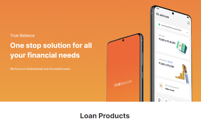 Screenshot captured from True Balance website