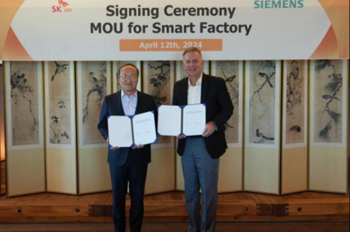 SK On, Siemens DISW to build smart factory system