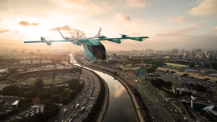 Eve's eVTOL (File photo provided by Eve)