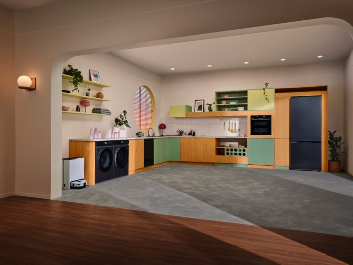 Samsung's　connected　lifestyle　kitchen　system　on　display　at　EuroCucina　2024