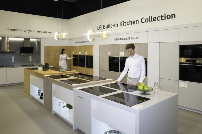 LG　Electronics　Signature　Kitchen　Suite　on　display　at　EuroCucina　2024