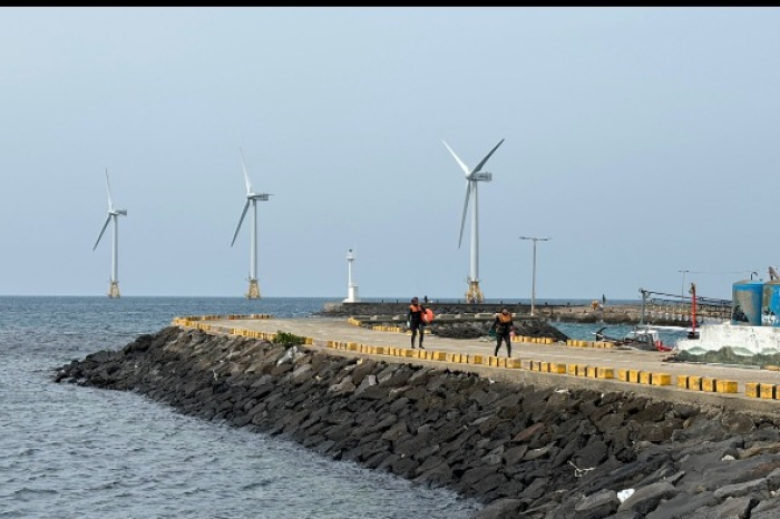 Tamra Offshore Wind power facilities on Jeju Island