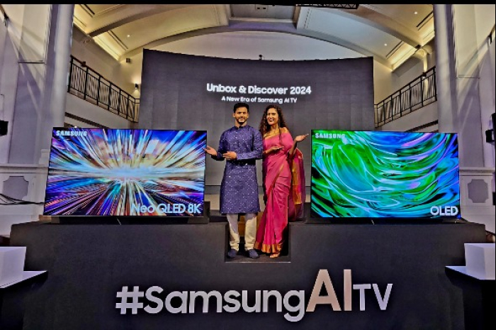 Samsung　unveils　2024　AI　TV　lineup　in　India　