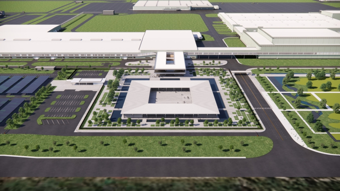 A bird's-eye view of Hyundai Motor's EV plant in Georgia