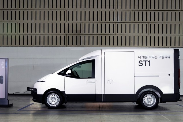 Hyundai launches ST1, its first electric work van with futuristic styling