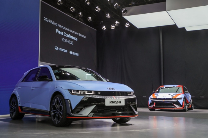 The IONIQ 5 N at the 2024 Beijing International Automotive Exhibition on April 25, 2024 (Courtesy of Hyundai)