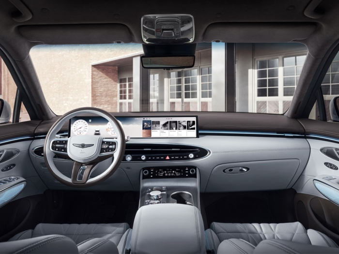 The interior of the GV70 facelift (Courtesy of Genesis)