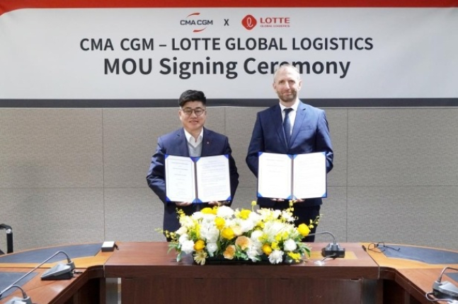 Lotte　Global　Logistics　partners　with　CMA　CGM