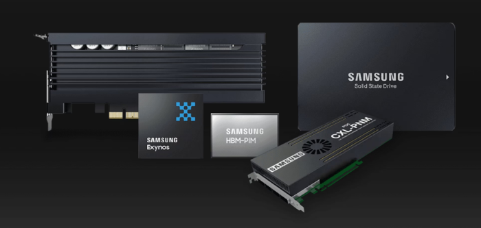 Screenshot　of　Samsung's　high-performance　chip　products　from　its　website