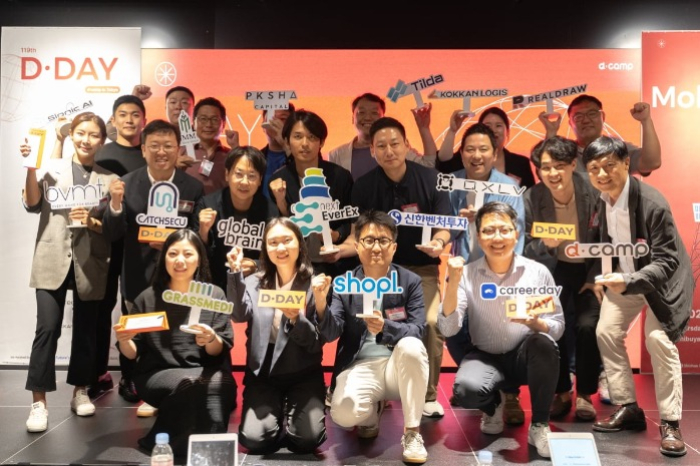 Korean startup finalists at D.Day in Tokyo on May 16, 2024 (Courtesy of D.Camp)