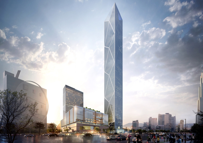 The original plan for Hyundai Motor GBC was to build a 105-story skyscraper