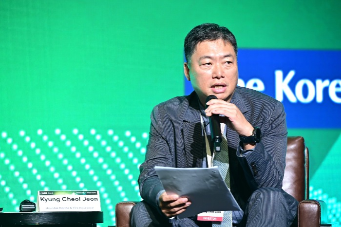 Hyundai　Marine　&　Fire　Insurance　Senior　Vice　President　Jeon　Kyung-cheol　speaks at　ASK　2024　on　May　21