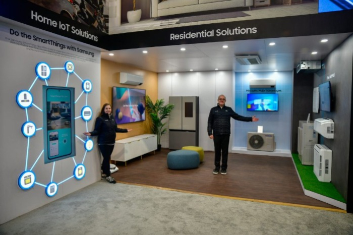 Samsung Electronics booth at the 2024 AHR Expo in Chicago, US (Courtesy of Samsung Electronics)