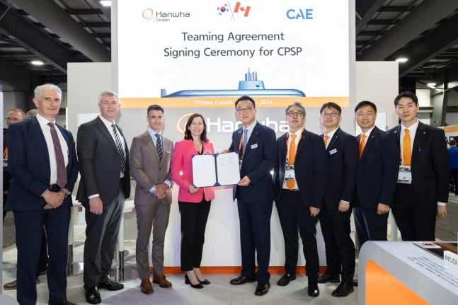 Hanwha Ocean, Canadian firms to collaborate on submarine projects