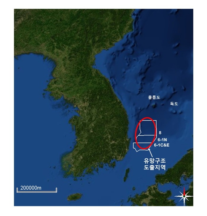 The　site　of　potentially　massive　oil　and　gas　reserves　in　the　East　Sea 