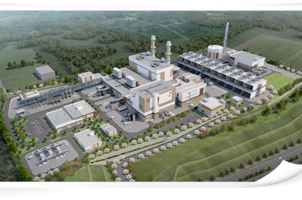 A　blueprint　of　the　LPG/LNG　combined　cycle　power　plant　that　SK　Gas　is　building　in　Ulsan　(Courtesy　of　SK　Gas)