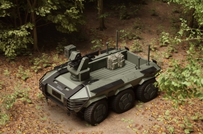 Hyundai Rotem unveils 4th-gen unmanned military vehicle, HR-Sherpa