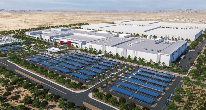 A bird's-eye view of LG Energy Solution's battery production complex in Arizona (File photo, courtesy of LG Energy)