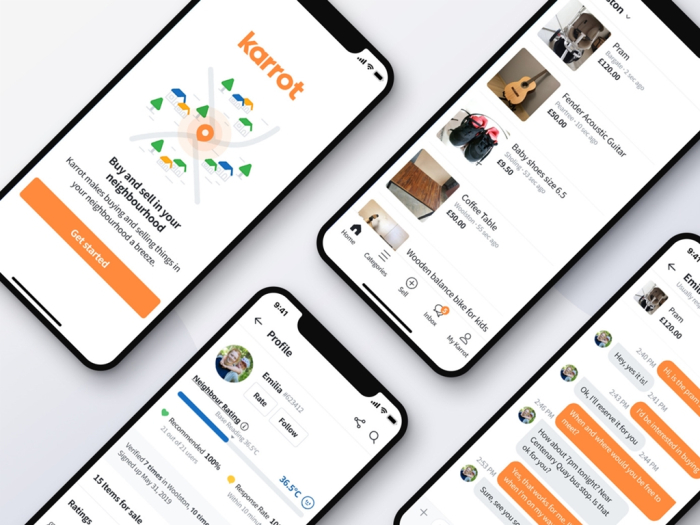 Karrot Market's UK website. Karrot is the overseas version of Danggeun Market