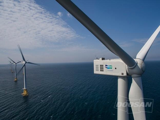Offshore　wind　farm　in　South　Korea　with　equipment　manufactured　by　domestic　firm　Doosan　Enerbility　(File　photo,　courtesy　of　Doosan　Enerbility)