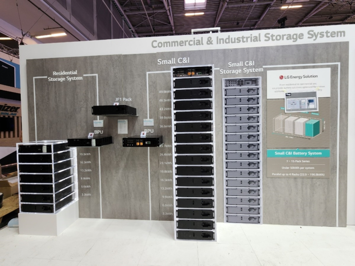 LG Energy Solution's commercial ESS product at Interbattery Europe 2023
