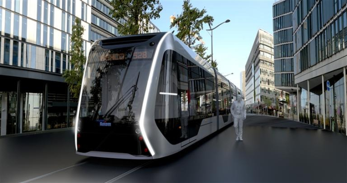 Hyundai　Rotem's　hydrogen　fuel　cell　tram　(File　photo,　courtesy　of　Hyundai　Rotem)