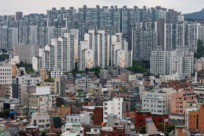 Apartment buildings in Seoul