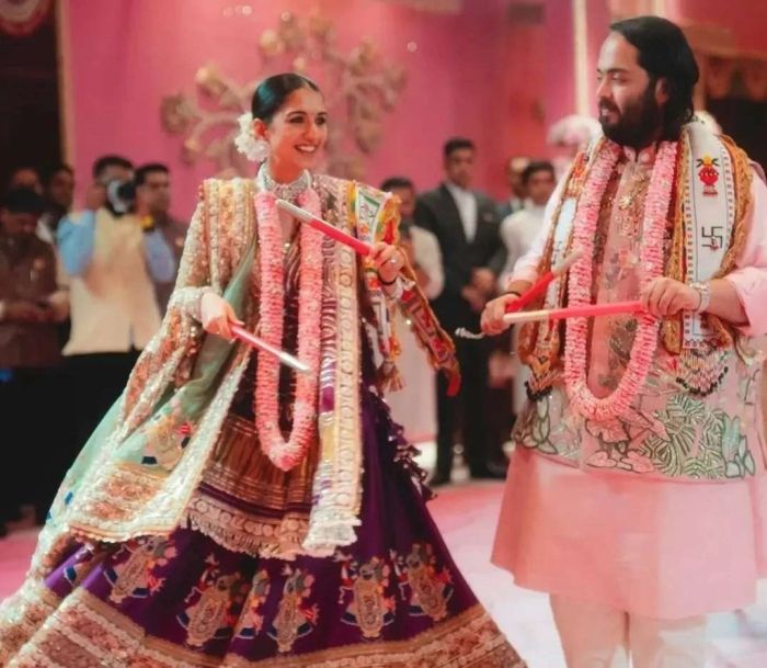 Radhika Merchant (left) and Anant Ambani, the youngest son of Asia’s richest man Mukesh Ambani (Downloaded from Anant Ambani’s Instagram)