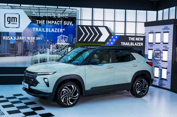 GM unveiled the face-lifted Trailblazer compact SUV in Korea in July 2023
