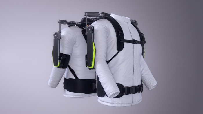 The　Vest　Exoskeleton　(VEX)　unveiled　in　2019　(File　photo　by　Hyundai　Motor　Group)