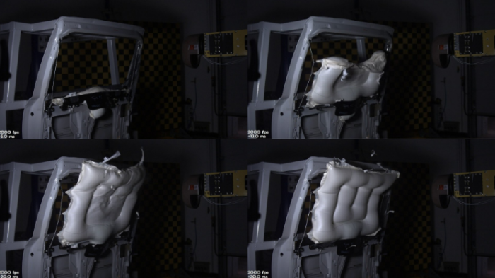 Door-installed curtain airbags for PBVs (Courtesy of Hyundai Mobis)