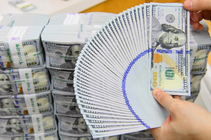 Bundles of US dollar notes
