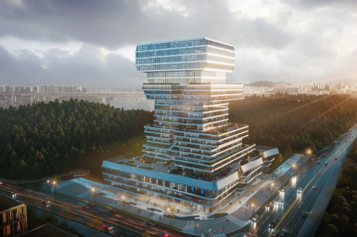 A rendering of the Seoul Unicorn Startup Hub facility to be located in Seongsu-dong