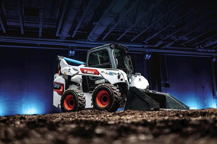 Doosan Bobcat's all-electric skid-steer loader