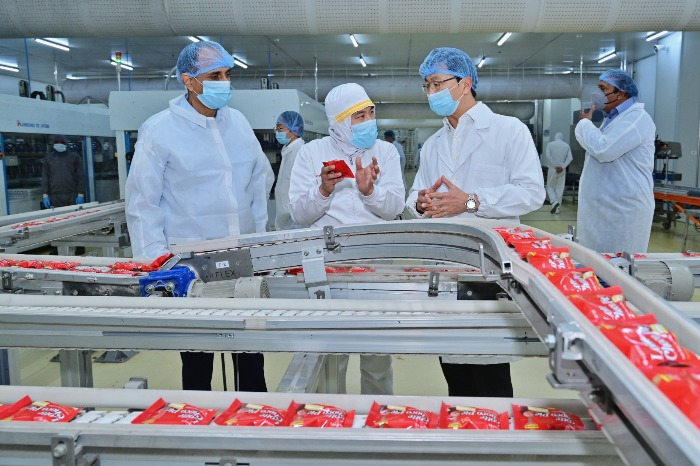 Lotte India's Choco Pie-making factory in Haryana state (Courtesy of Lotte India)