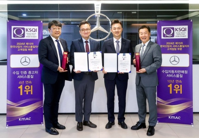 Mercedes-Benz　ranked　first　in　KSQI　imported　car　dealership　