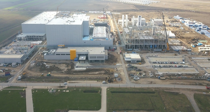 EcoPro’s cathode plant under construction in Debrecen, Hungary (File photo)