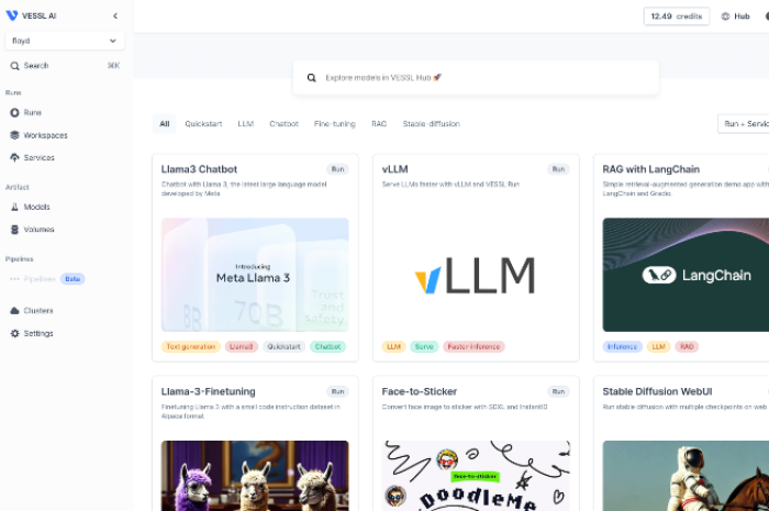 Foundation models that can be trained on Vessl AI's MLOps platform (Courtesy of Vessl AI)