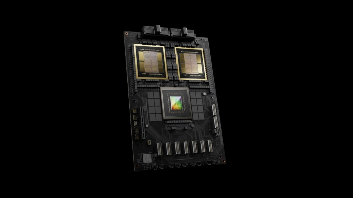 Nvidia's GB200 Grace Blackwell superchip (File photo downloaded from Nvidia website)