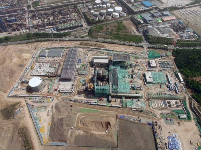 An aerial view of SK Gas's Ulsan GPS in South Gyeongsang Province