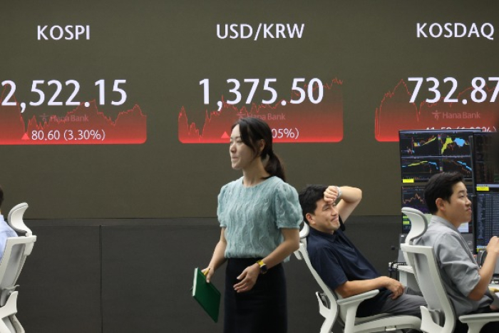 The Kospi and the Kosdaq rebounded on Tuesday from the previous day's losses (Courtesy of Yonhap)