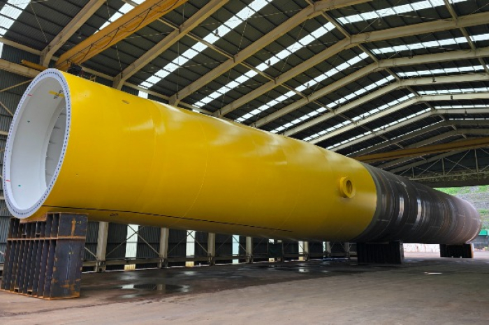 An offshore wind turbine substructure manufactured by GS Entec