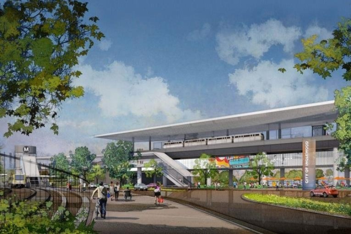 ITC　light　rail　line　station　rendering