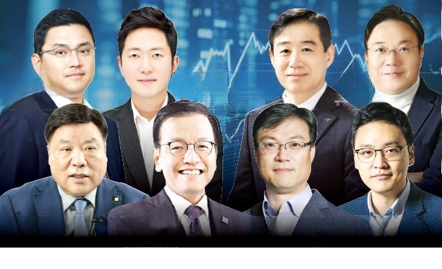 
(From　top　left)　Doosan　Robotics　CEO　Ryu　Junghoon,　HYBE　CSO　Lee　Jae-sang,　LS　Electric　President　Oh　Jae-Seok,　Hyundai　Motor　Senior　Vice　President　Kim　Chang-Hwan
(From　bottom　left)　Celltrion　Chair　Seo　JungJin,　Deputy　Prime　Minister　Choi　Sang-mok,　Samsung　Electronics　Executive　Vice　President　Bae　Yongcheol,　Viva　Republica　CEO　Lee　Seung-gun　(Graphics　edited　by　Dongbeom　Yun)
