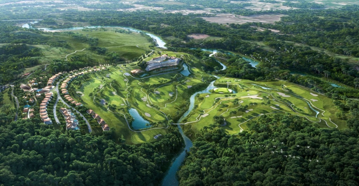 Master　plan　for　a　luxury　resort　in　the　Philippines　to　be　established　by　Dawon　(Courtesy　of　Dawon)