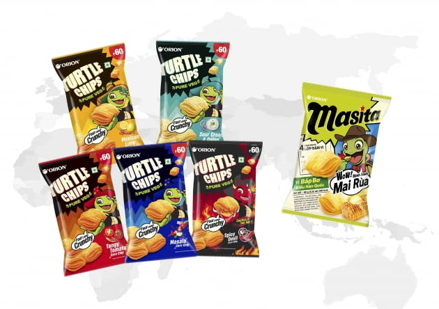 Orion's　popular　snack　Kkobuk　Chips