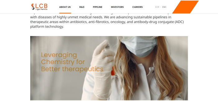 Orion's　LigaChem　Biosciences,　previously　known　as　LegoChem　Biosciences