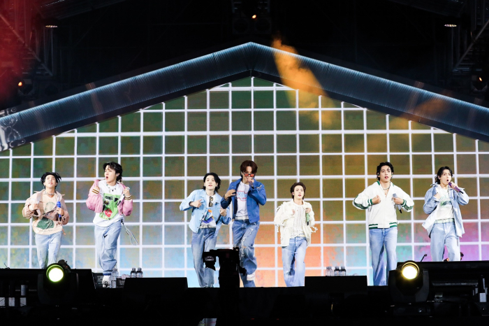 BTS concert in Busan, South Korea, on Oct. 15, 2022 (File photo by Big Hit Music, HYBE’s wholly-owned subsidiary)